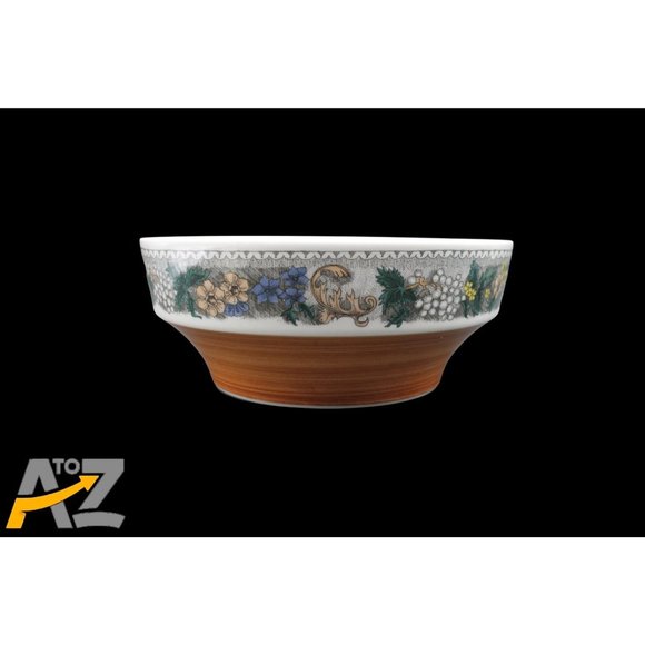 Vintage Goebel Country Burgund 8" Vegetable Serving Bowl - West Germany - Picture 9 of 11